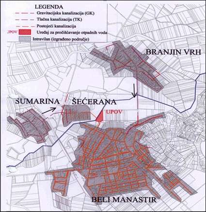 PROJEKT POBOLJŠANJA VODNOKOMUNALNE INFRASTRUKTURE NA PODRUČJU AGLOMERACIJE BELI MANASTIR - 