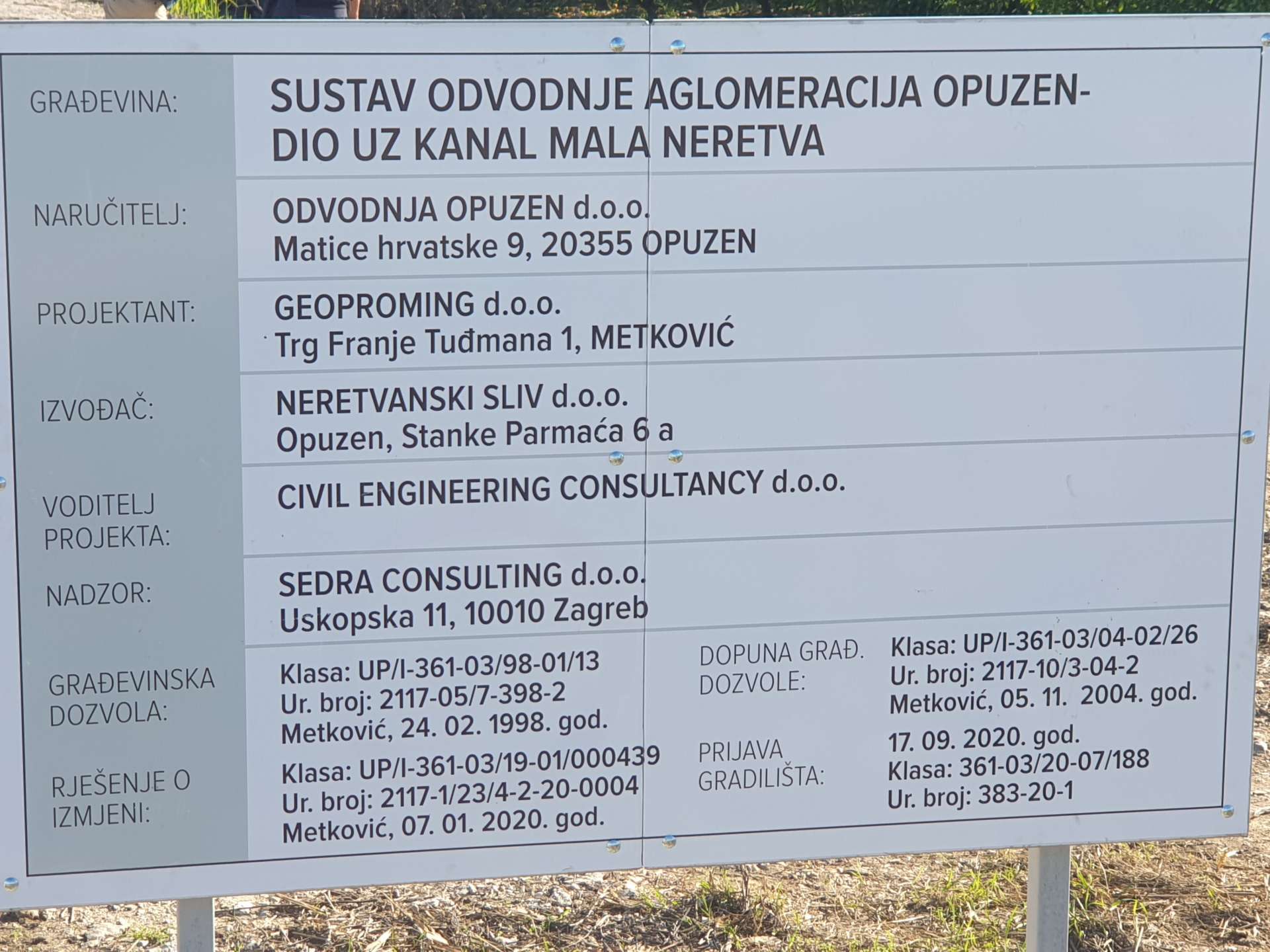 OPUZEN AGGLOMERATION – PART OF THE MALA NERETVA CANAL - 