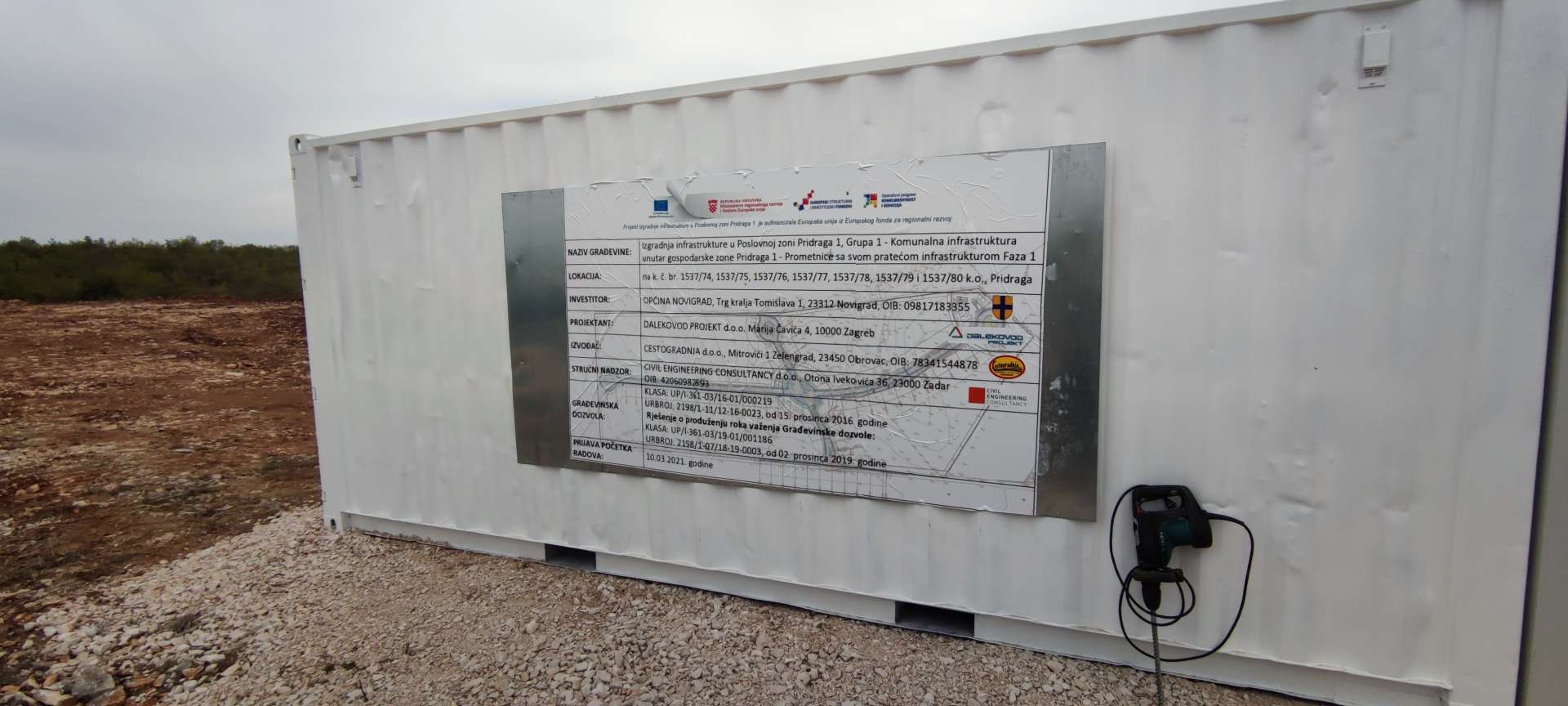 CONSTRUCTION OF MUNICIPAL INFRASTRUCTURE IN THE PRIDRAGA 1 BUSINESS ZONE - 