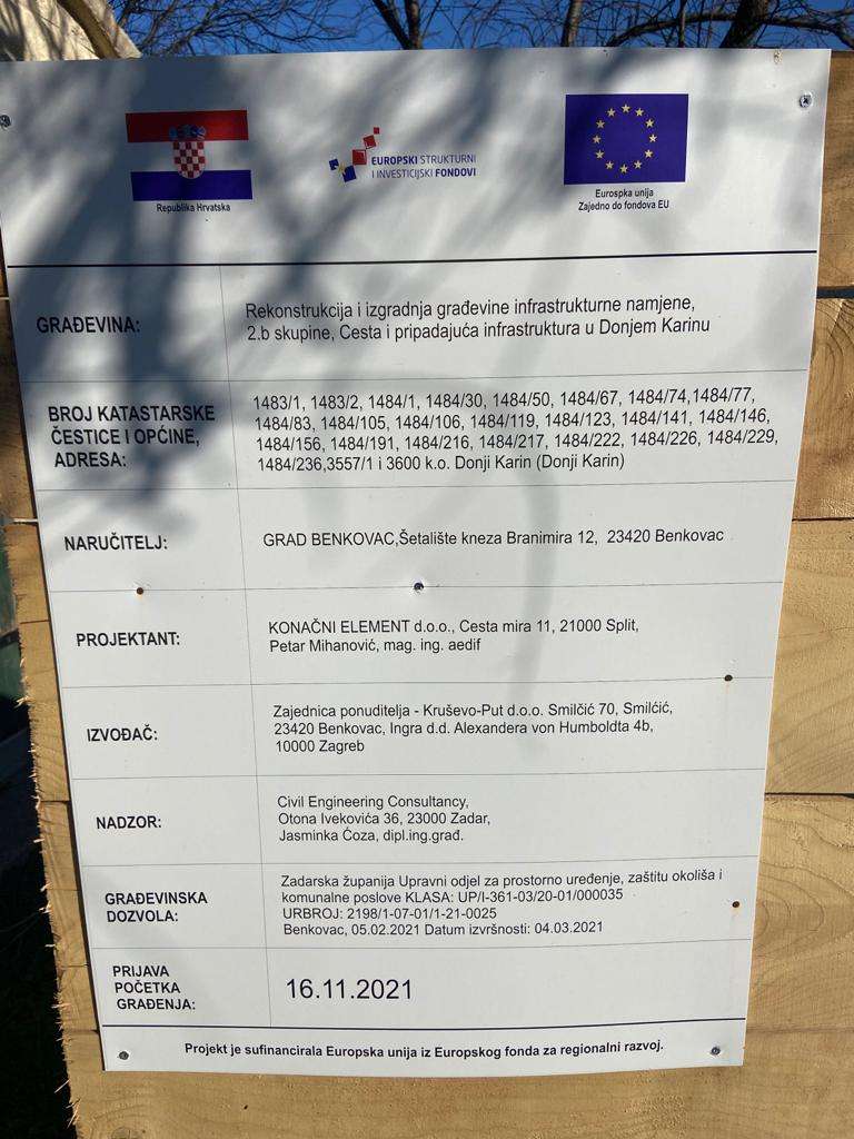 UREĐENJE KARINSKE PLAŽE I PRIPADAJUĆE INFRASTRUKTURE - 
