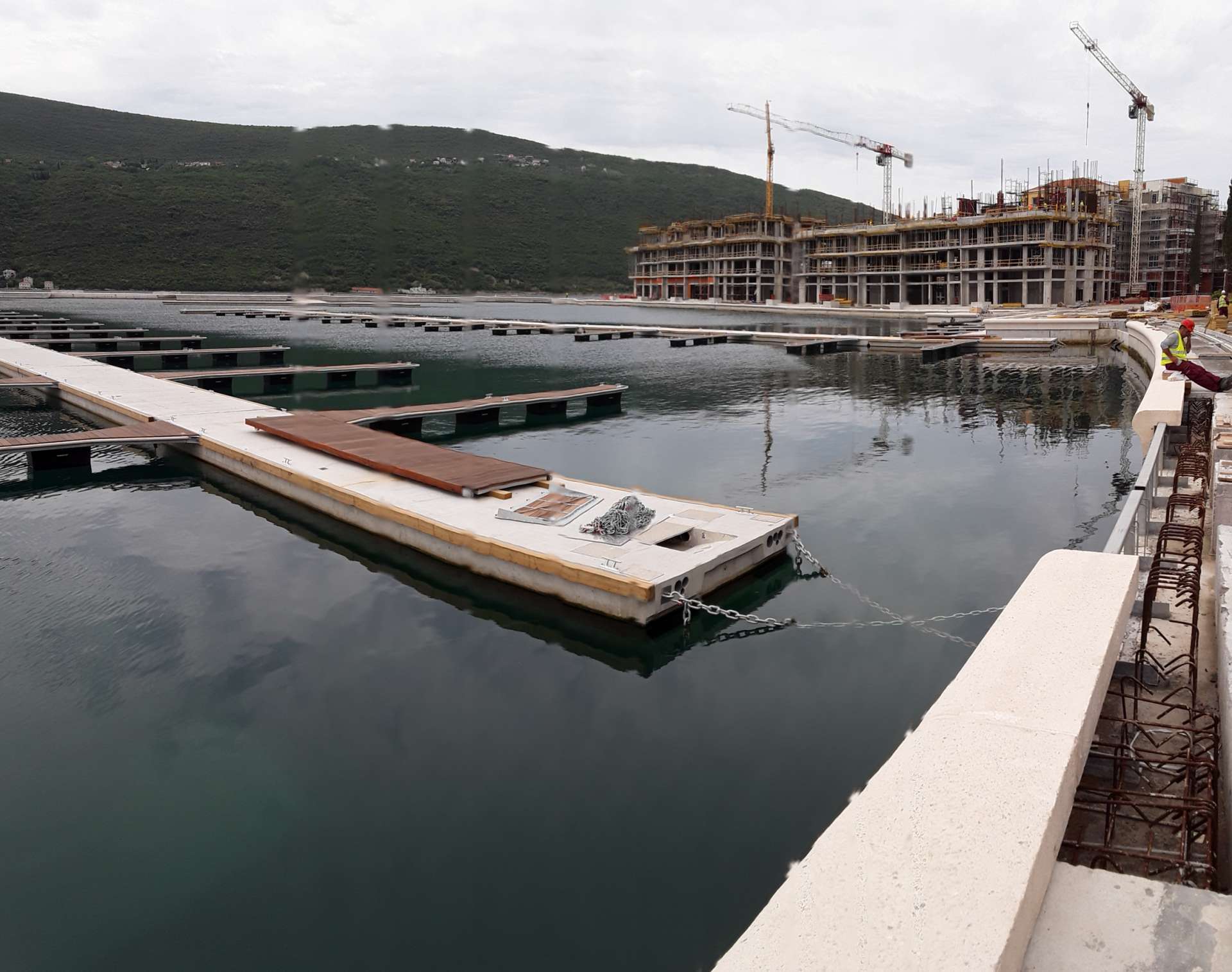 PRODUCTION AND INSTALATION OF PONTOON PIERS AT MARINE PORTONOVI, BOKA KOTORSKA BAY - 
