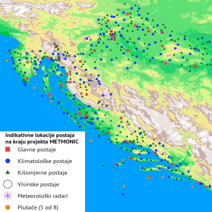 MODERNIZACIJA METEOROLOŠKE MOTRITELJSKE MREŽE U RH – METMONIC - 