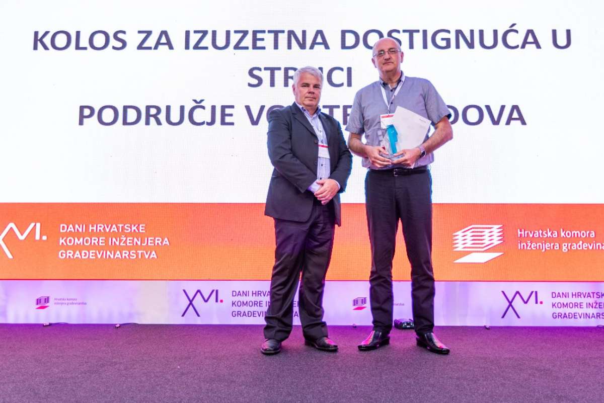 Edvard Ćoza dobitnik nagrade KOLOS za izuzetna dostignuća u struci inženjera gradilišta - 