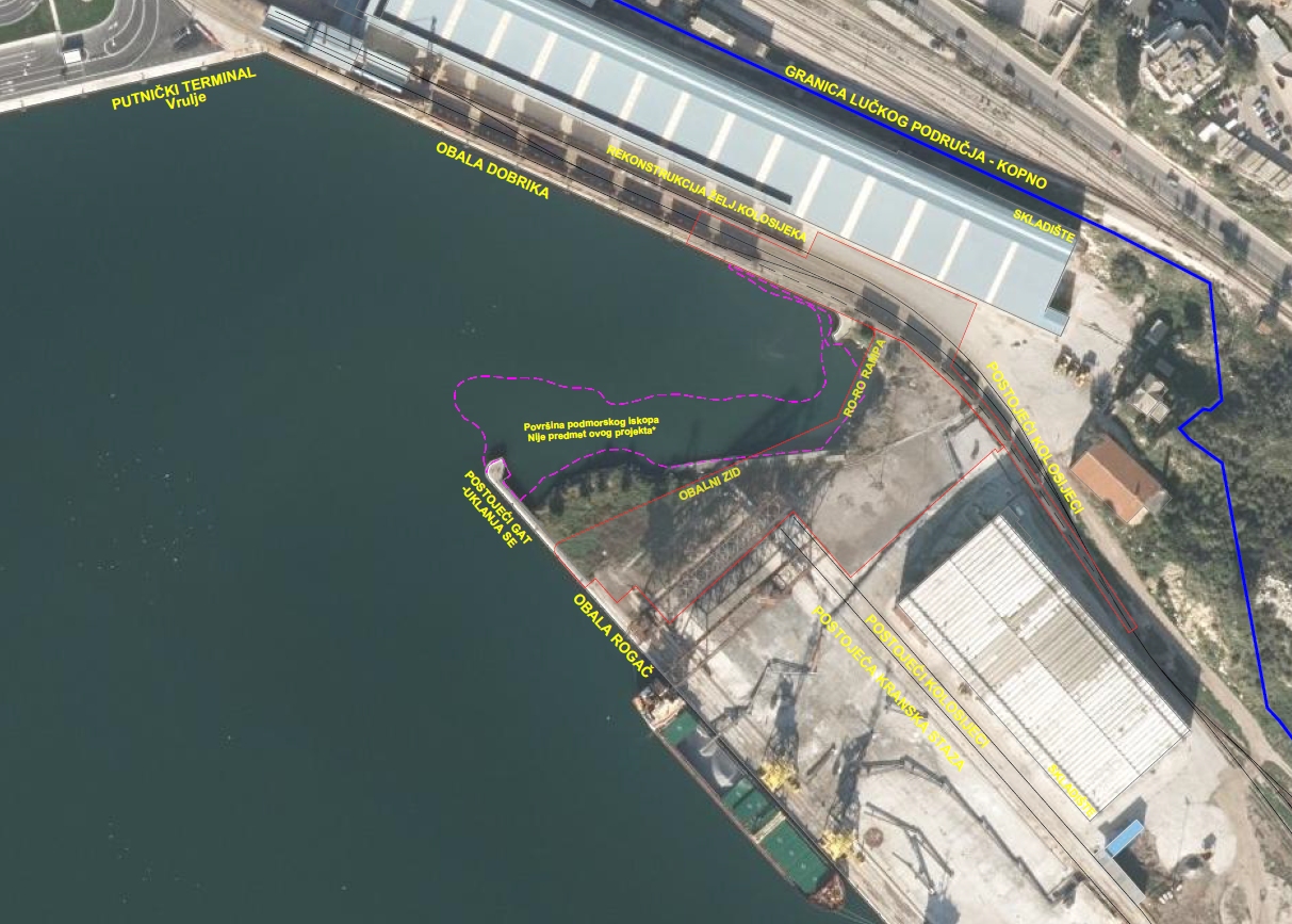 Izgradnja spojne obale Dobrika – Rogač u sklopu projekta modernizacije lučkog područja luke Šibenik